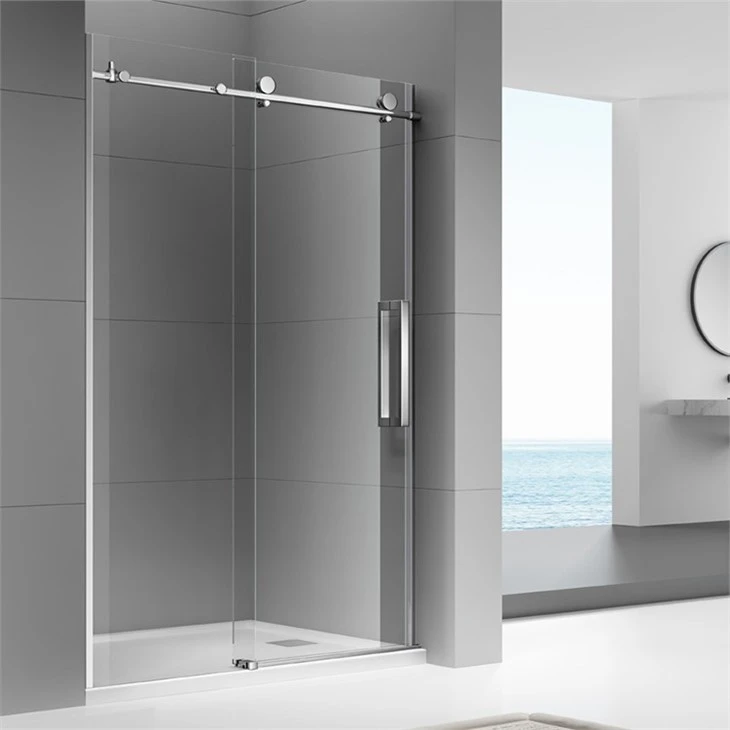 frameless sliding showers enclosure