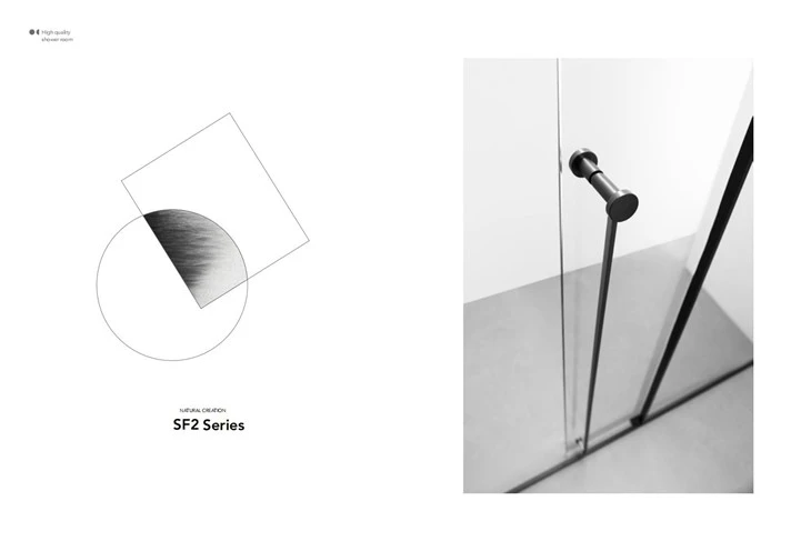 Circular Handle With Vertical Handle Shower Room